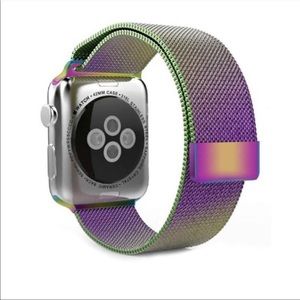 Rainbow mesh iWatch band